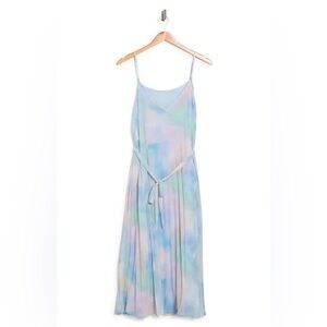 FRNCH Pastel Tie-Dye Midi Dress Size XS